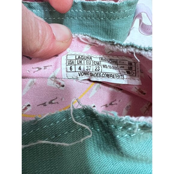 Vionic Beach Laguna blue canvas slip on shoe women size 6 - Picture 6 of 7